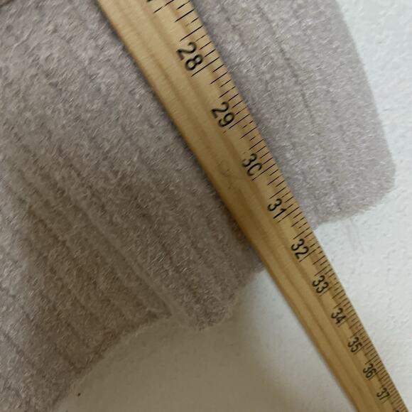 Barefoot Dreams CozyChic Lite Half Zip Tunic Sweater Womens Size 1X Cream Soft - Picture 6 of 8